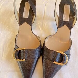 Michael Kors Black and Gold Heels